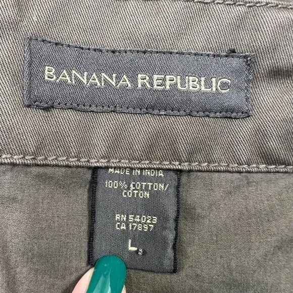 Banana Republic Men's Y2K Cotton Chore Barn Coat Field Jacket Green Size Large - Picture 7 of 11